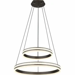 Luminaires Globo Lighting Éclairage Led|Suspension Globo GROUNI LED Titane, 1 lumière, Télécommandes