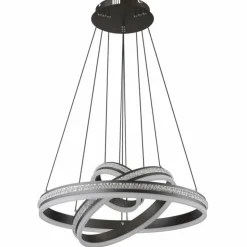 Luminaires Globo Lighting Suspensions|Suspension Globo GROUNI LED Titane, 1 lumière, Télécommandes