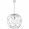 Luminaires Globo Lighting Suspensions|Suspension Globo HANAKO Chrome, 1 lumière