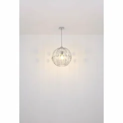 Luminaires Globo Lighting Suspensions|Suspension Globo HANAKO Chrome, 1 lumière