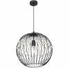 Luminaires Globo Lighting Suspensions|Suspension Globo HANAKO Noir, 1 lumière