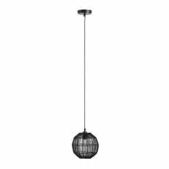 Luminaires Globo Lighting Suspensions|Suspension Globo HERMI Noir, 1 lumière