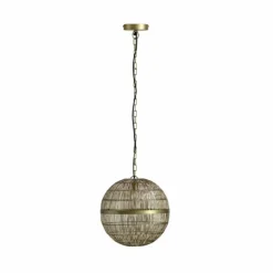 Luminaires Globo Lighting Suspensions|Suspension Globo HERMI Vieux laiton, 1 lumière