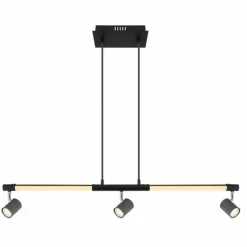 Luminaires Globo Lighting Éclairage Led|Suspension Globo HL LED Noir, 1 lumière