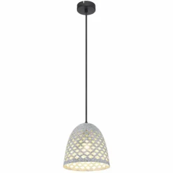 Luminaires Globo Lighting Suspensions|Suspension Globo HOLLIE Noir, 1 lumière
