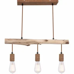 Luminaires Globo Lighting Suspensions|Suspension Globo JAKOB Rouille, 3 lumières