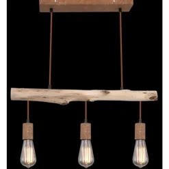 Luminaires Globo Lighting Suspensions|Suspension Globo JAKOB Rouille, 3 lumières