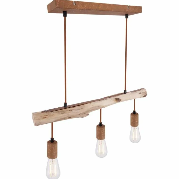 Luminaires Globo Lighting Suspensions|Suspension Globo JAKOB Rouille, 3 lumières