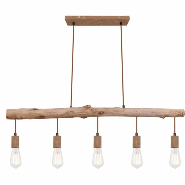 Luminaires Globo Lighting Suspensions|Suspension Globo JAKOB Rouille, 5 lumières