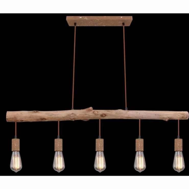 Luminaires Globo Lighting Suspensions|Suspension Globo JAKOB Rouille, 5 lumières