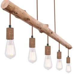 Luminaires Globo Lighting Suspensions|Suspension Globo JAKOB Rouille, 5 lumières