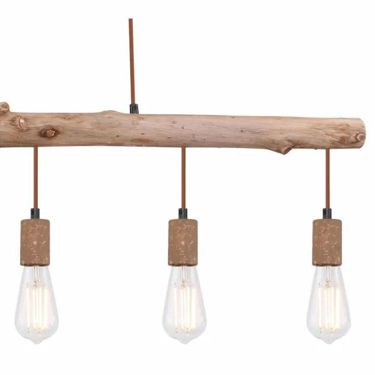 Luminaires Globo Lighting Suspensions|Suspension Globo JAKOB Rouille, 5 lumières