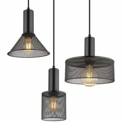 Luminaires Globo Lighting Suspensions|Suspension Globo JEDD Noir, 6 lumières