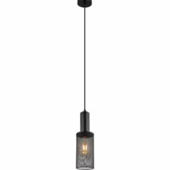 Luminaires Globo Lighting Suspensions|Suspension Globo JEDD Noir, 1 lumière