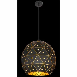 Luminaires Globo Lighting Suspensions|Suspension Globo JODIE Noir, 1 lumière