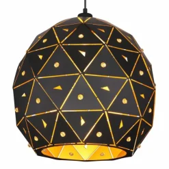 Luminaires Globo Lighting Suspensions|Suspension Globo JODIE Noir, 1 lumière