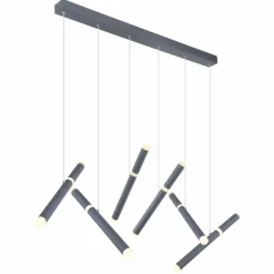 Luminaires Globo Lighting Éclairage Led|Suspension Globo KELSY LED Gris, 1 lumière