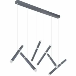 Luminaires Globo Lighting Éclairage Led|Suspension Globo KELSY LED Gris, 1 lumière