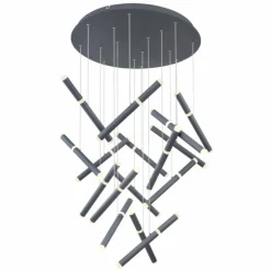 Luminaires Globo Lighting Éclairage Led|Suspension Globo KELSY LED Gris, 1 lumière