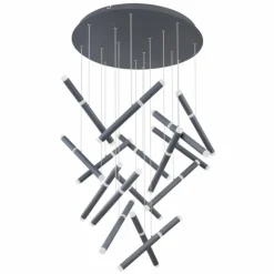 Luminaires Globo Lighting Éclairage Led|Suspension Globo KELSY LED Gris, 1 lumière