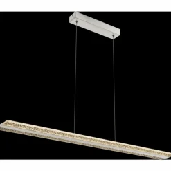 Luminaires Globo Lighting Suspensions|Suspension Globo KLAUS LED Nickel mat, 1 lumière