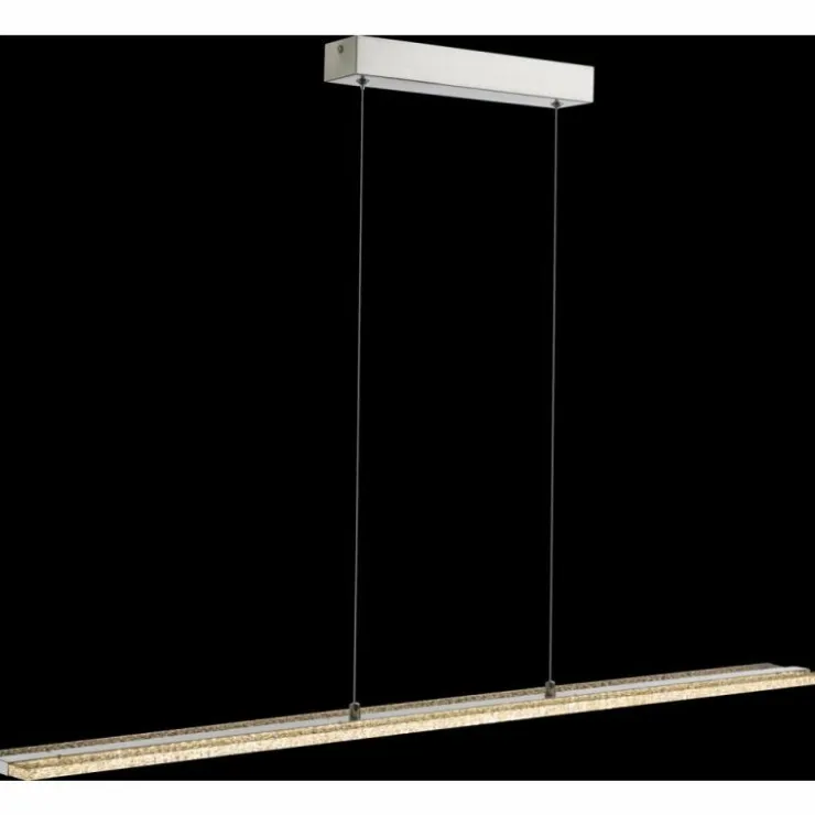 Luminaires Globo Lighting Suspensions|Suspension Globo KLAUS LED Nickel mat, 1 lumière