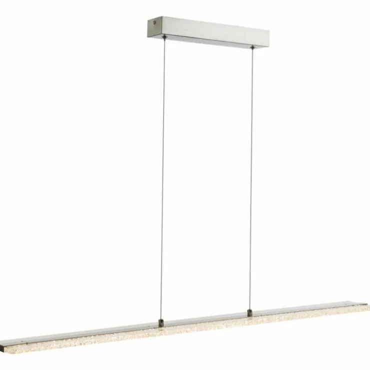Luminaires Globo Lighting Suspensions|Suspension Globo KLAUS LED Nickel mat, 1 lumière