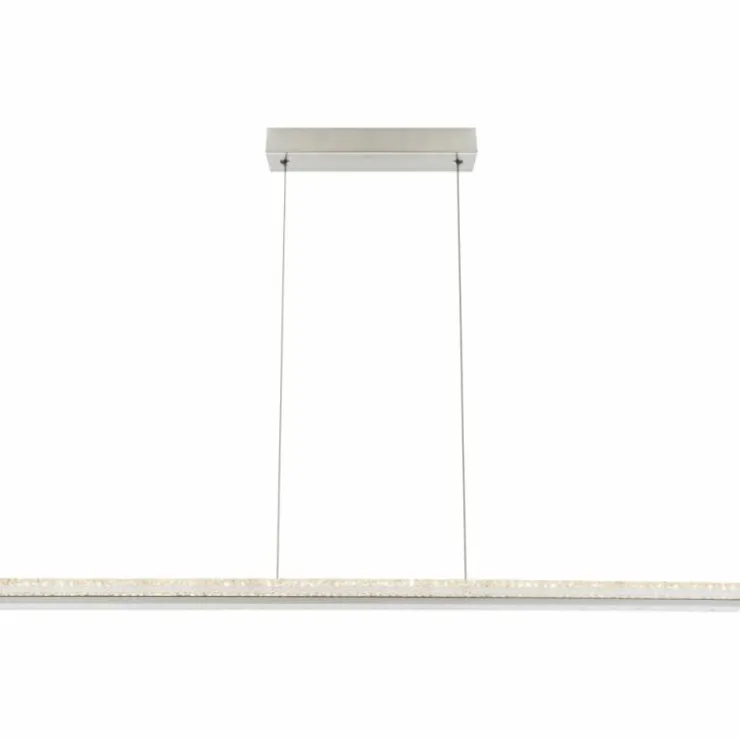 Luminaires Globo Lighting Suspensions|Suspension Globo KLAUS LED Nickel mat, 1 lumière