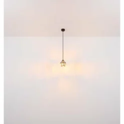 Luminaires Globo Lighting Suspensions|Suspension Globo LOIS Laiton, Noir, 1 lumière