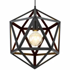 Luminaires Globo Lighting Suspensions|Suspension Globo LYDIA Noir, 1 lumière
