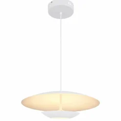 Luminaires Globo Lighting Suspensions|Suspension Globo MANU LED Blanc, 1 lumière