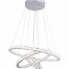 Luminaires Globo Lighting Suspensions|Suspension Globo MARILYN I Chrome, Aspect cristal, 1 lumière, Télécommandes