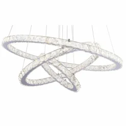 Luminaires Globo Lighting Suspensions|Suspension Globo MARILYN I Chrome, Aspect cristal, 1 lumière, Télécommandes