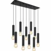 Luminaires Globo Lighting Suspensions|Suspension Globo MARION Noir, 10 lumières