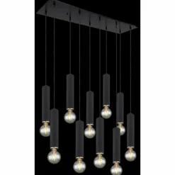 Luminaires Globo Lighting Suspensions|Suspension Globo MARION Noir, 10 lumières