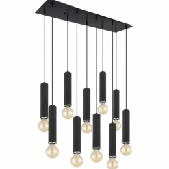 Luminaires Globo Lighting Suspensions|Suspension Globo MARION Noir, 10 lumières