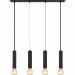 Luminaires Globo Lighting Suspensions|Suspension Globo MARION Noir, 4 lumières