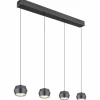 Luminaires Globo Lighting Suspensions|Suspension Globo MARTHY LED Gris, 4 lumières