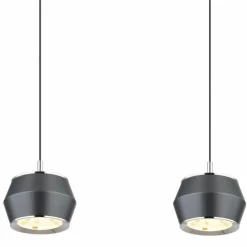 Luminaires Globo Lighting Suspensions|Suspension Globo MARTHY LED Gris, 4 lumières