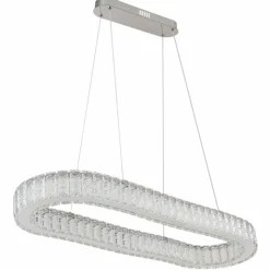 Luminaires Globo Lighting Éclairage Led|Suspension Globo MUCKY LED Chrome, 1 lumière, Télécommandes