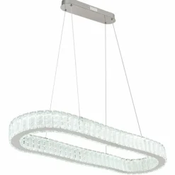Luminaires Globo Lighting Éclairage Led|Suspension Globo MUCKY LED Chrome, 1 lumière, Télécommandes