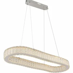 Luminaires Globo Lighting Éclairage Led|Suspension Globo MUCKY LED Chrome, 1 lumière, Télécommandes