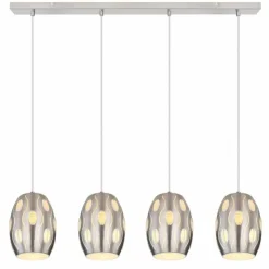Luminaires Globo Lighting Suspensions|Suspension Globo NARRI Nickel mat, 4 lumières