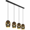 Luminaires Globo Lighting Suspensions|Suspension Globo NARRI Noir, 4 lumières