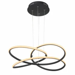 Luminaires Globo Lighting Suspensions|Suspension Globo PANDA LED Noir, 1 lumière