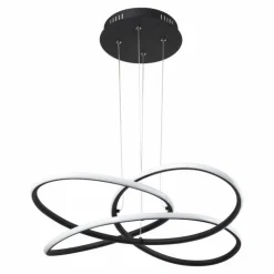 Luminaires Globo Lighting Suspensions|Suspension Globo PANDA LED Noir, 1 lumière