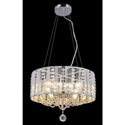 Luminaires Globo Lighting Suspensions|Suspension Globo RADAR Chrome, 4 lumières