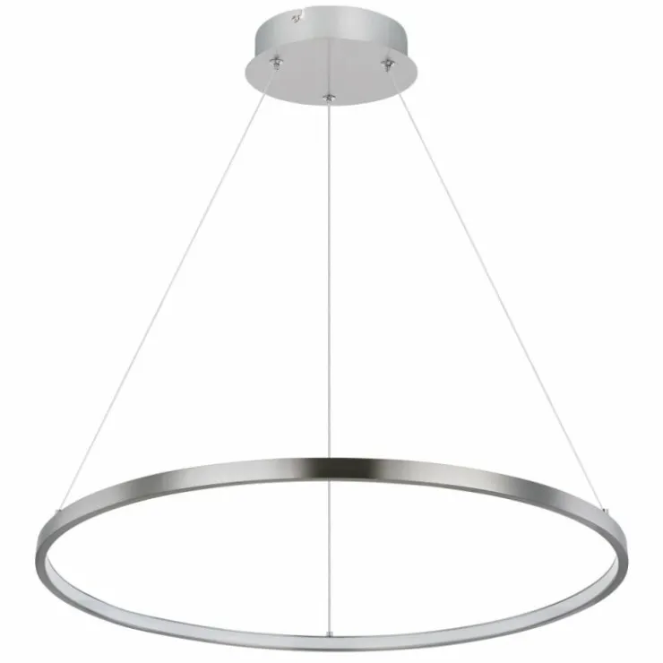 Luminaires Globo Lighting Suspensions|Suspension Globo RALPH LED Nickel mat, 1 lumière