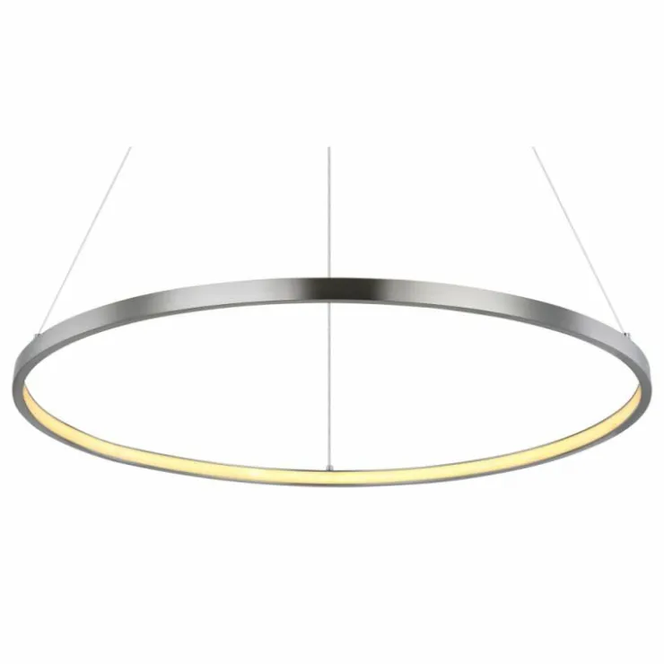 Luminaires Globo Lighting Suspensions|Suspension Globo RALPH LED Nickel mat, 1 lumière