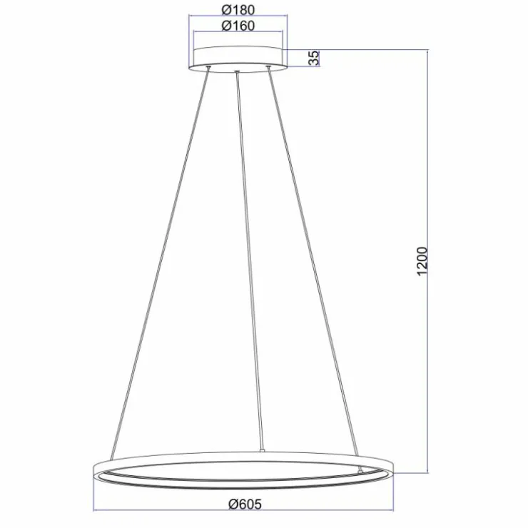Luminaires Globo Lighting Suspensions|Suspension Globo RALPH LED Nickel mat, 1 lumière